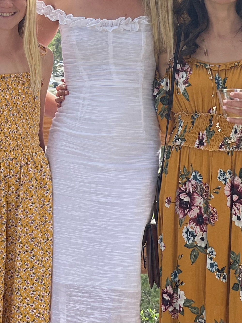 Off-Shoulder White Dress- Perfect for Rehearsal Dinner or Shower